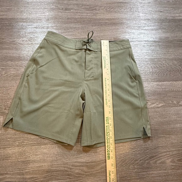 Western Rise Nomad Boardshort 32 Mens Olive Green Quick Dry Swim Trunks Shorts - Picture 2 of 6